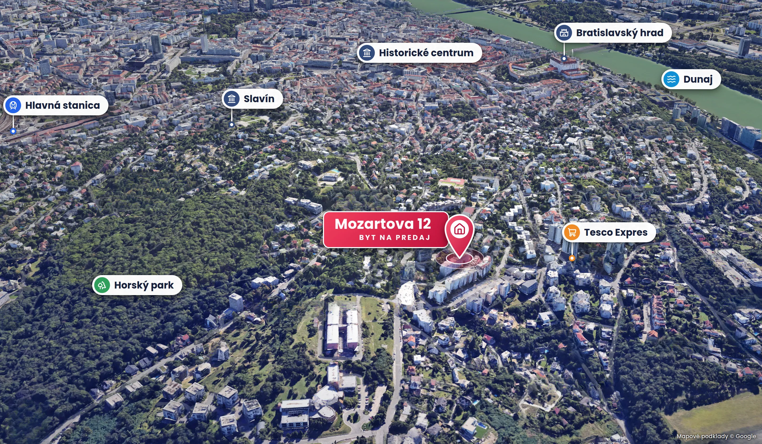 URBANISTA | zariadený 2-izbový byt na hradnom kopci | Mozartova 12